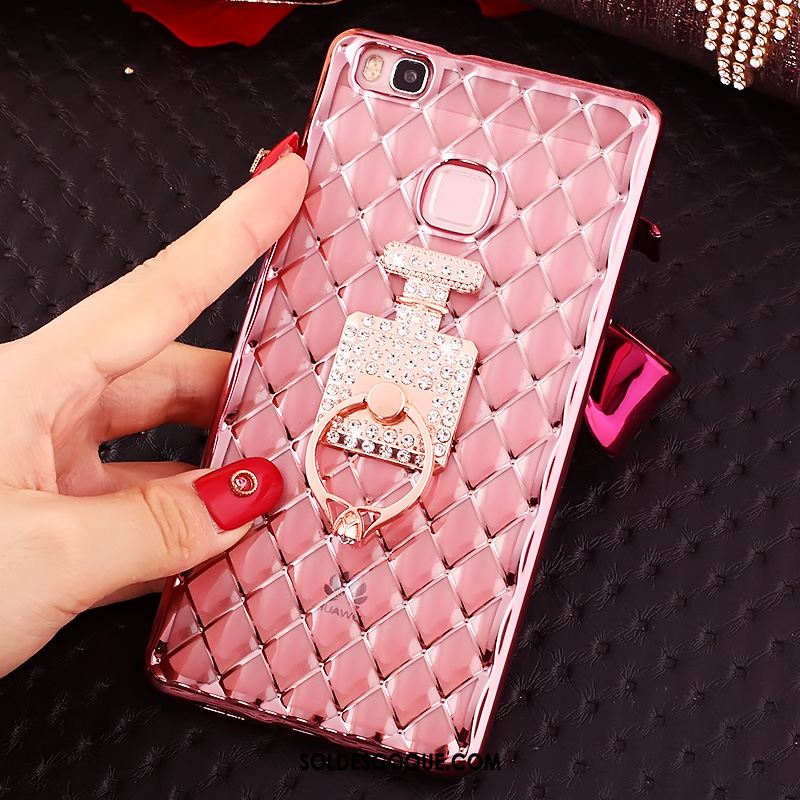 Coque Huawei P9 Lite Étui Protection Incassable Téléphone Portable Rose Housse Pas Cher