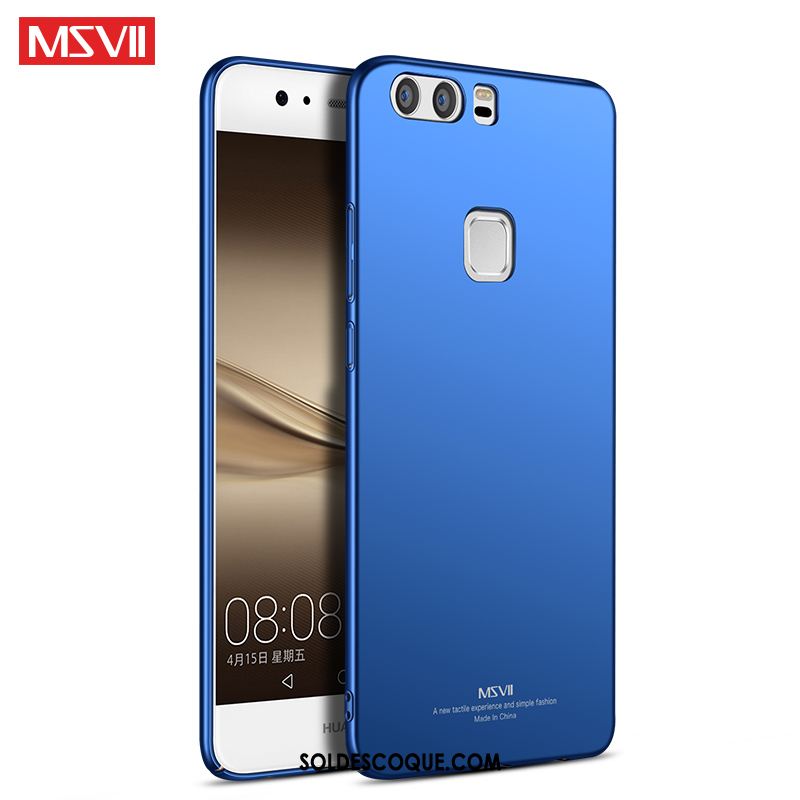 Coque Huawei P9 Plus Anneau Bleu Téléphone Portable Difficile Pu Soldes