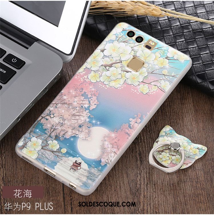 Coque Huawei P9 Plus Fluide Doux Protection Multicolore Téléphone Portable Pu Pas Cher