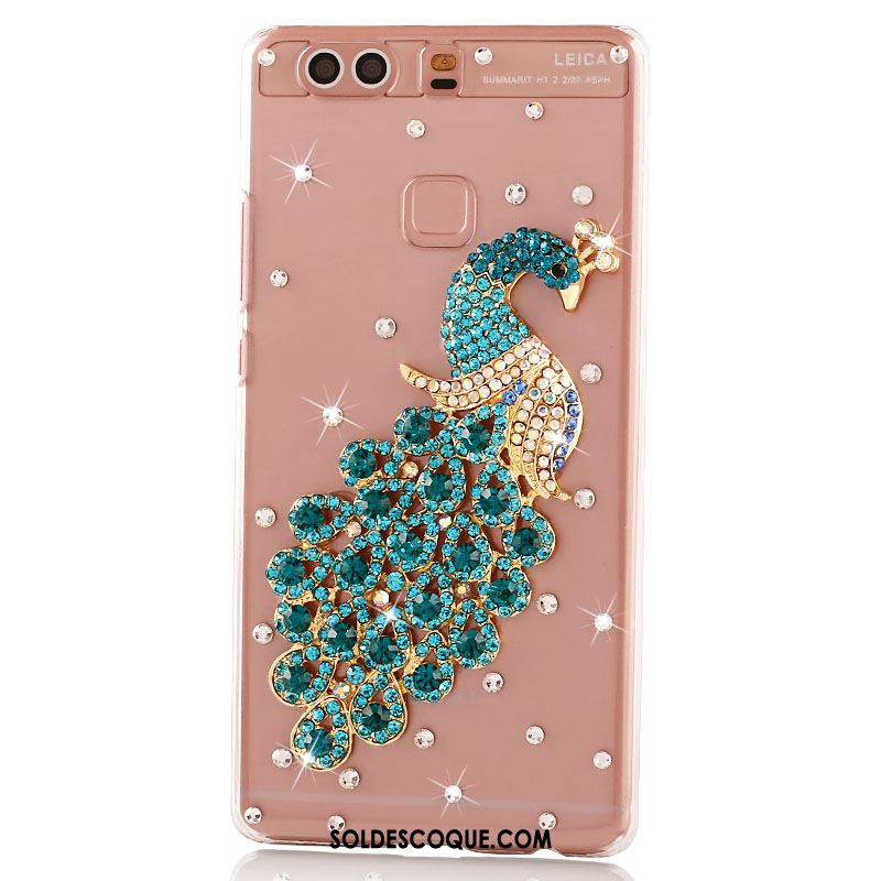 Coque Huawei P9 Plus Transparent Téléphone Portable Strass Incassable Tendance En Ligne