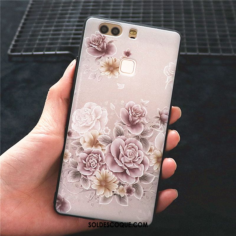 Coque Huawei P9 Tout Compris Style Chinois Délavé En Daim Protection Créatif Pas Cher