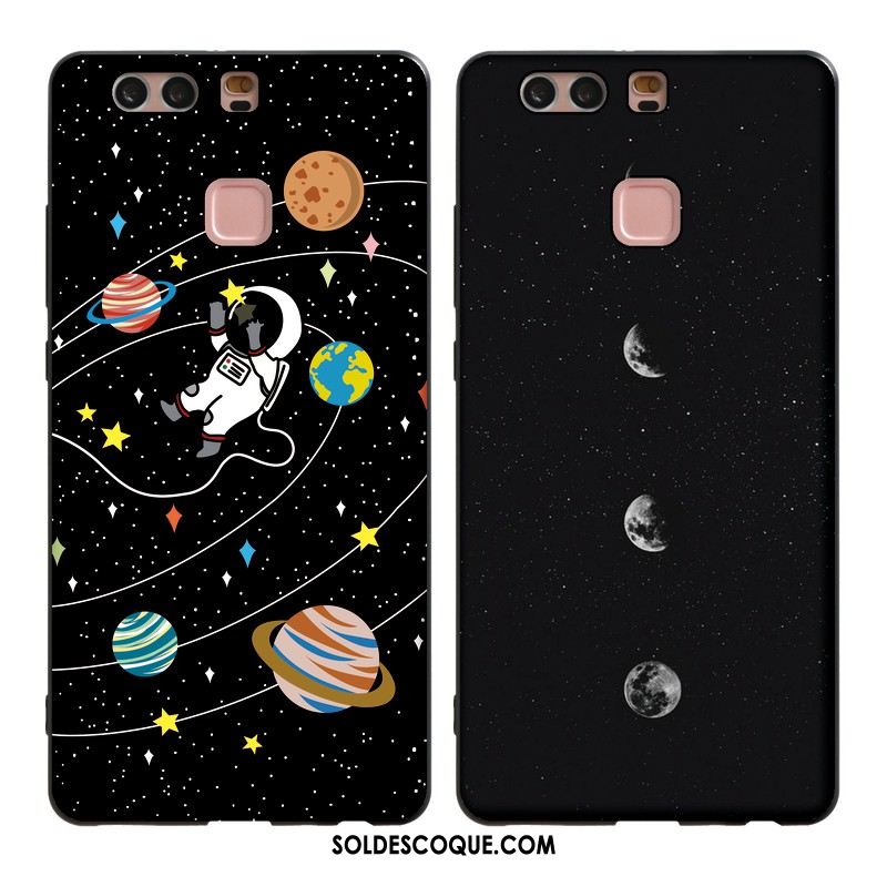 Coque Huawei P9 Tout Compris Téléphone Portable Fluide Doux Noir Ciel Étoilé Pas Cher