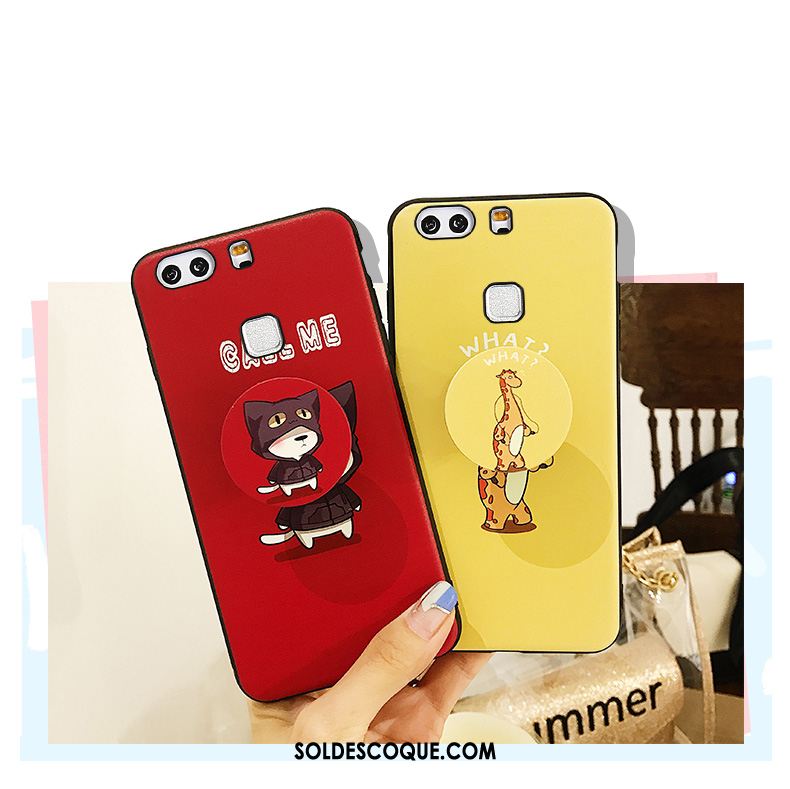 Coque Huawei P9 Étui Fluide Doux Dessin Animé Téléphone Portable Net Rouge Housse Pas Cher