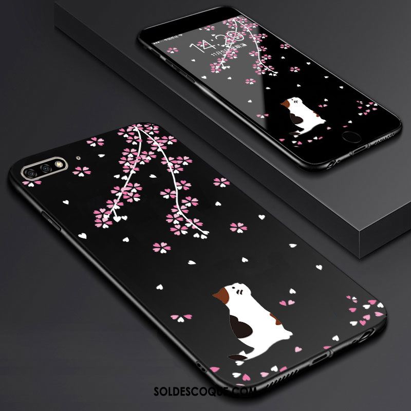 Coque Huawei Y6 2018 Membrane Téléphone Portable Art Étui Fluide Doux Pas Cher