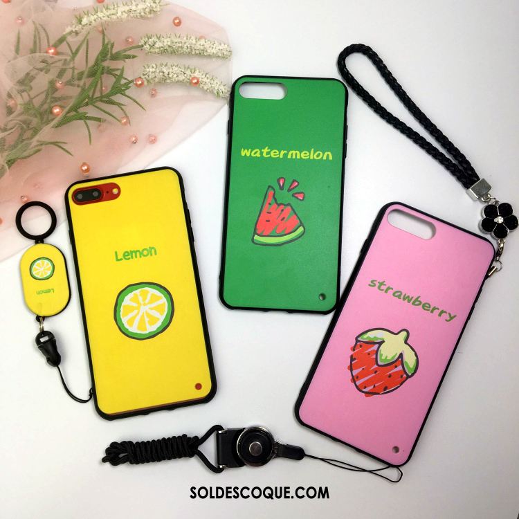 Coque Huawei Y6 2018 Téléphone Portable Fluide Doux Incassable Frais Fruit En Ligne