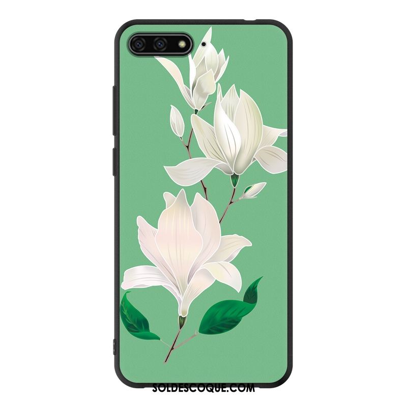 Coque Huawei Y6 2018 Téléphone Portable Vert Protection Incassable Étui France