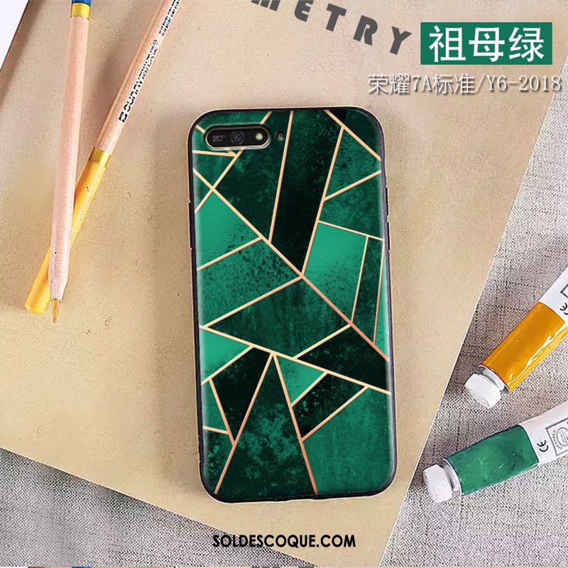 Coque Huawei Y6 2018 Vert Protection Téléphone Portable Étui Ornements Suspendus En Ligne