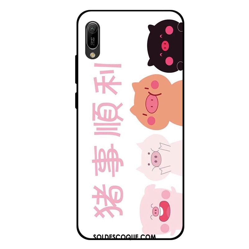 Coque Huawei Y6 2019 Blanc Silicone Amoureux Tout Compris Fluide Doux En Ligne