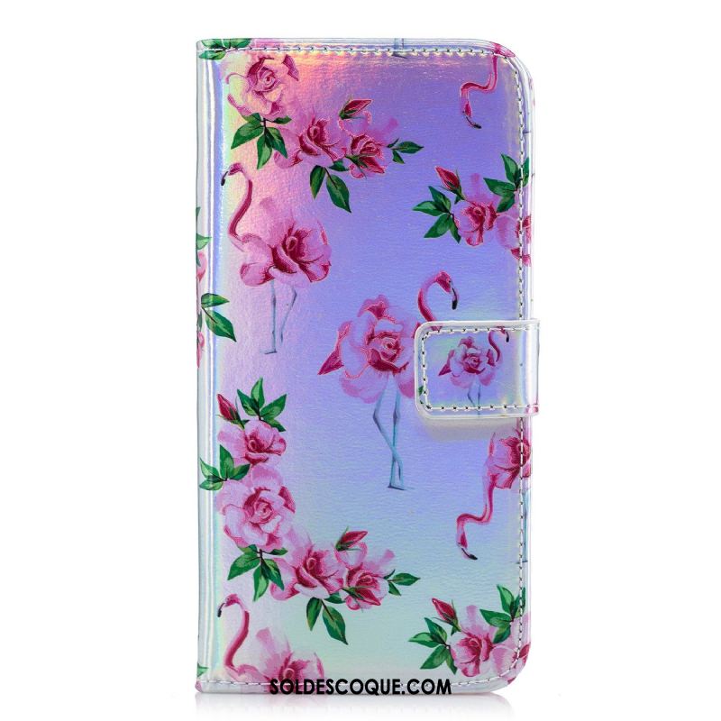 Coque Huawei Y7 2018 Étoile Téléphone Portable Bleu Support Étui Pas Cher