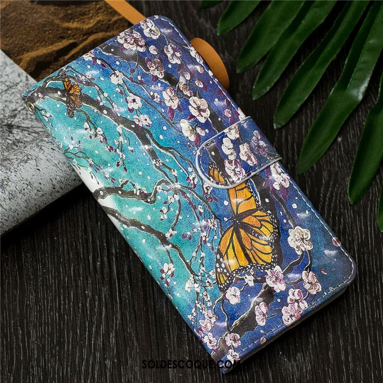 Coque Huawei Y7 2019 Étui En Cuir Dessin Animé Protection Clamshell Téléphone Portable Housse Soldes