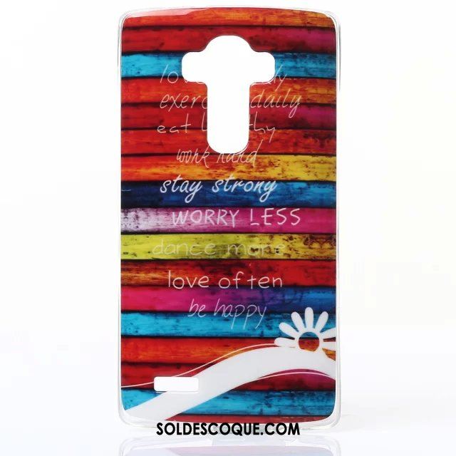 Coque Lg G4 Bordure Téléphone Portable Peinture Multicolore Animal Pas Cher