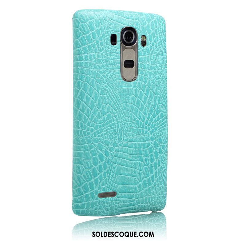 Coque Lg G4 Difficile Bleu Téléphone Portable Incassable Cuir Housse Pas Cher