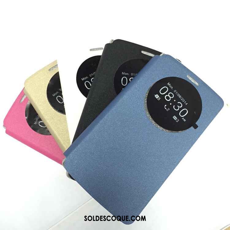 Coque Lg G4 Ouvrir La Fenêtre Support Bleu Protection Téléphone Portable Pas Cher