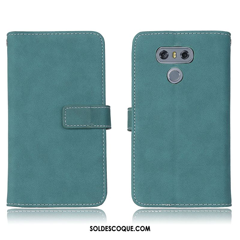 Coque Lg G6 Incassable Portefeuille Tout Compris Bleu Clamshell En Ligne