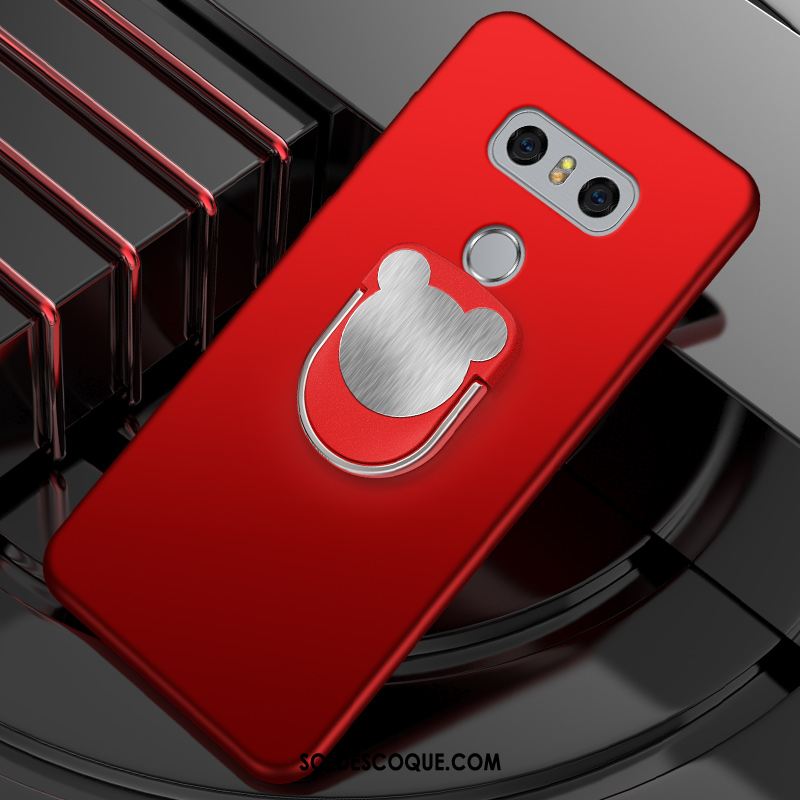 Coque Lg G6 Incassable Tendance À Bord Rouge Fluide Doux Pas Cher