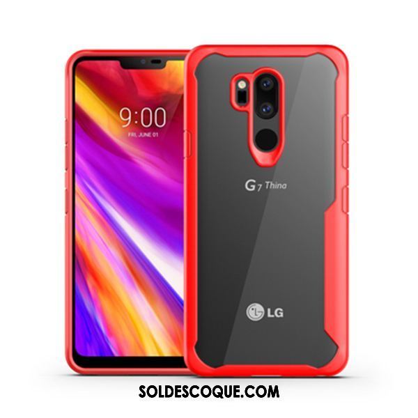 Coque Lg G7 Thinq Transparent Étui Personnalité Silicone Rouge En Ligne