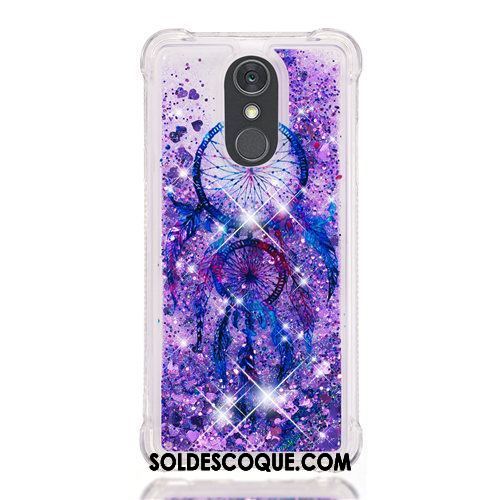 Coque Lg Q Stylus Violet Rose Quicksand Dessin Animé Étui France