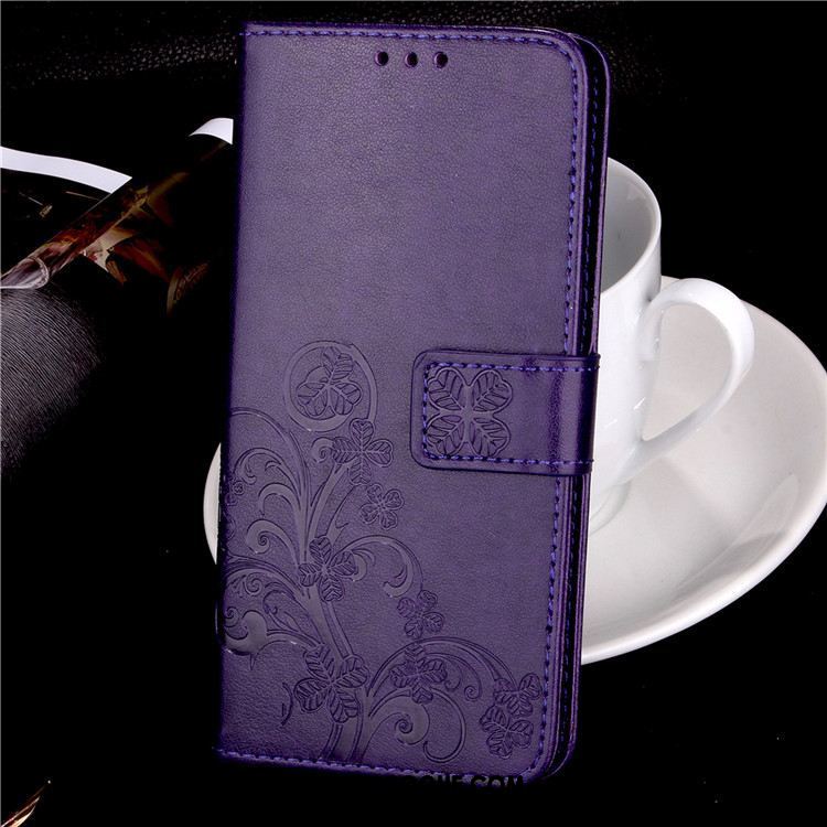 Coque Lg Q6 Carte Magnétisme Étui En Cuir Téléphone Portable Violet En Ligne