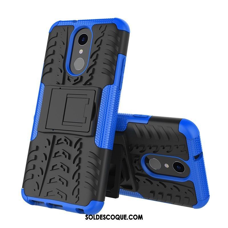 Coque Lg Q7 Téléphone Portable Incassable Bleu Difficile Étui Housse Soldes