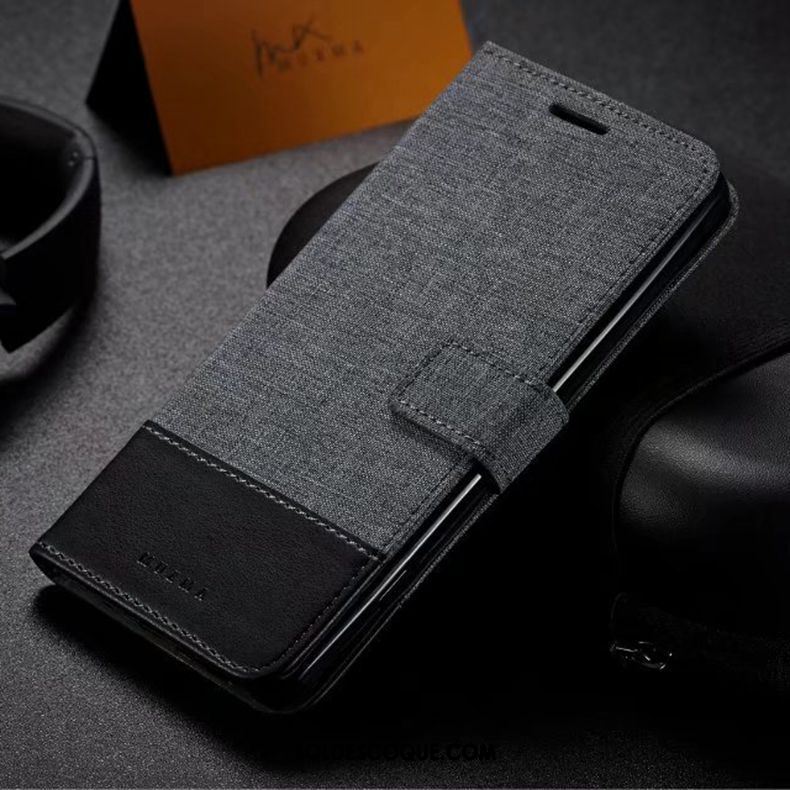 Coque Lg V30 Protection Étui En Cuir Gris Téléphone Portable Tout Compris Soldes