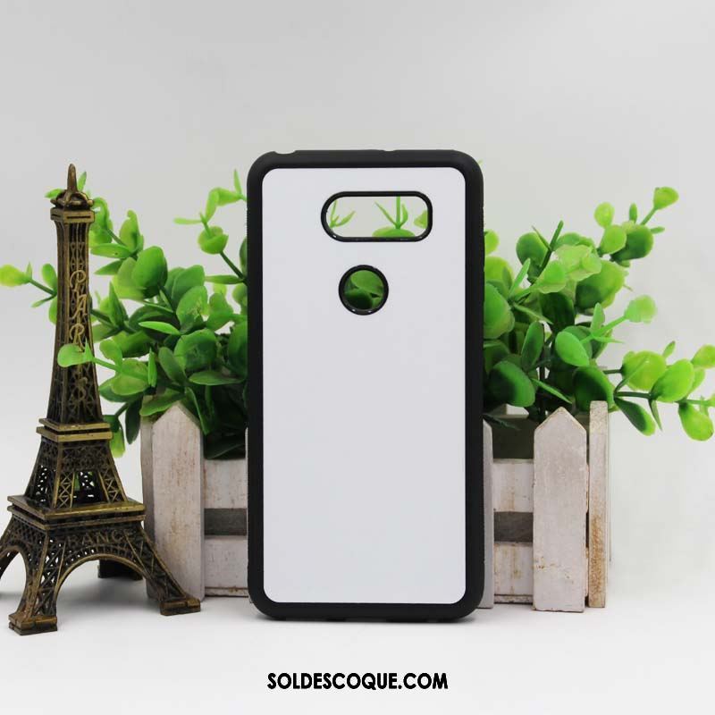 Coque Lg V30 Téléphone Portable Personnalité Noir Blanc Imprimé Pas Cher