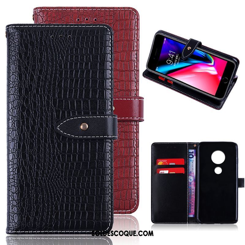 Coque Moto E5 Téléphone Portable Carte Business Crocodile Modèle Étui En Vente