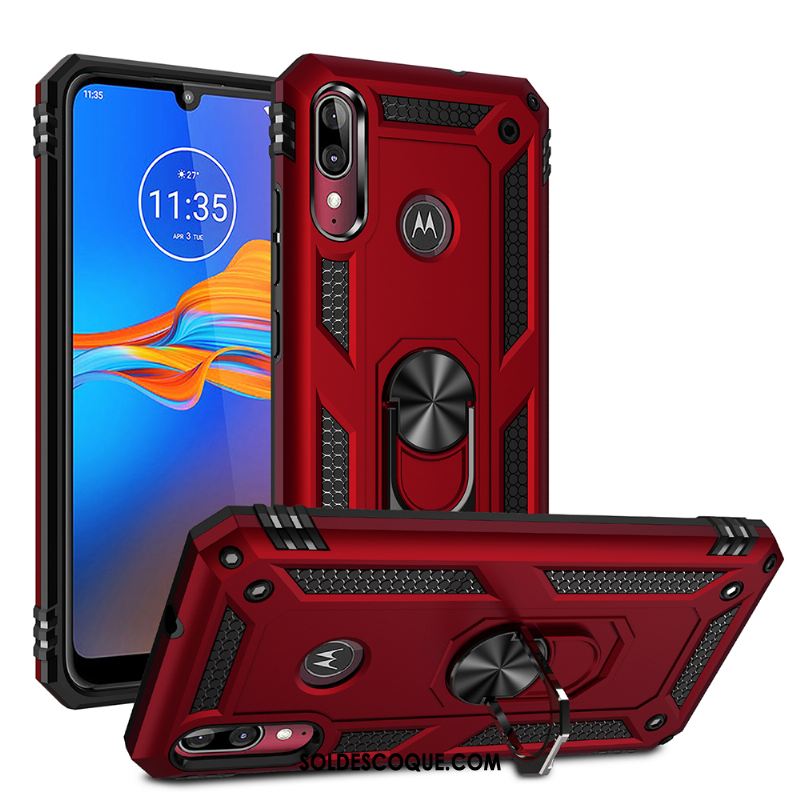 Coque Moto E6 Plus Téléphone Portable Difficile À Bord Tout Compris Magnétisme France