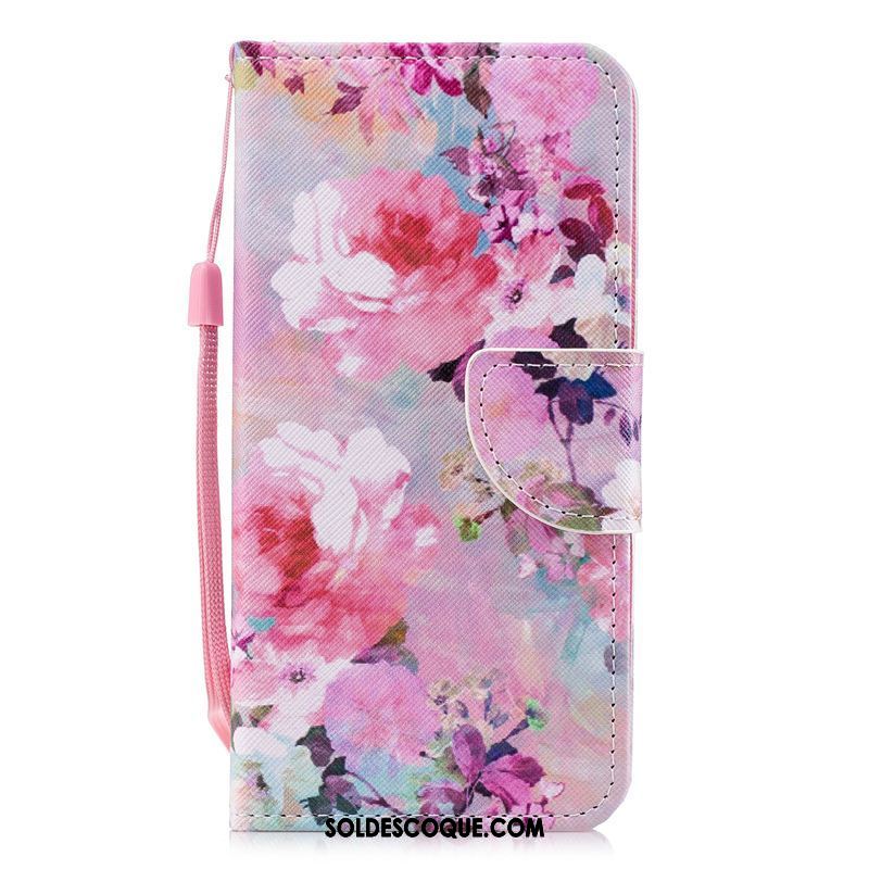 Coque Moto G5s Plus Peinture Protection Étui En Cuir Rose Téléphone Portable Soldes