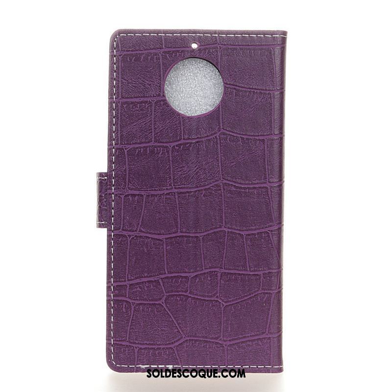 Coque Moto G5s Plus Violet Étui En Cuir Téléphone Portable Tendance Fluide Doux Pas Cher