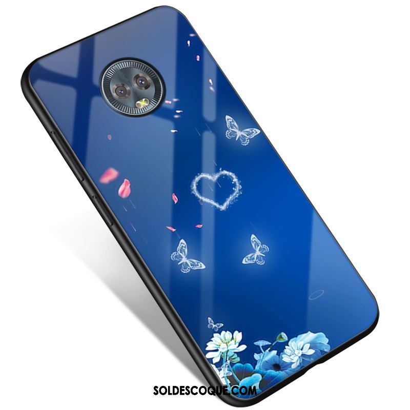 Coque Moto G6 Fluide Doux Bleu Simple Protection Téléphone Portable En Ligne