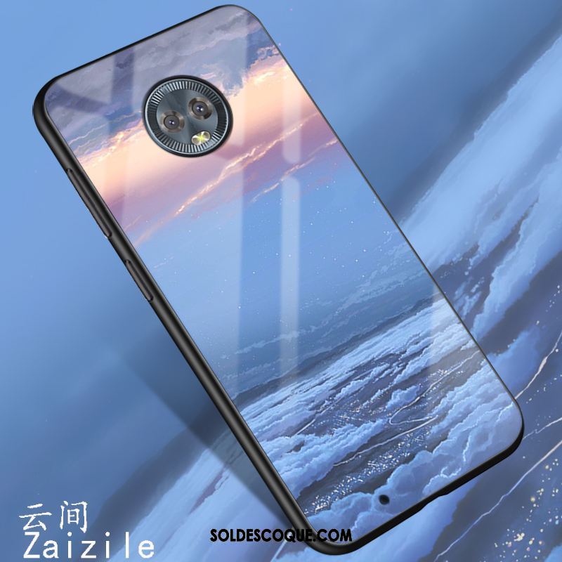 Coque Moto G6 Marque De Tendance Nouveau Verre Étui Téléphone Portable Soldes