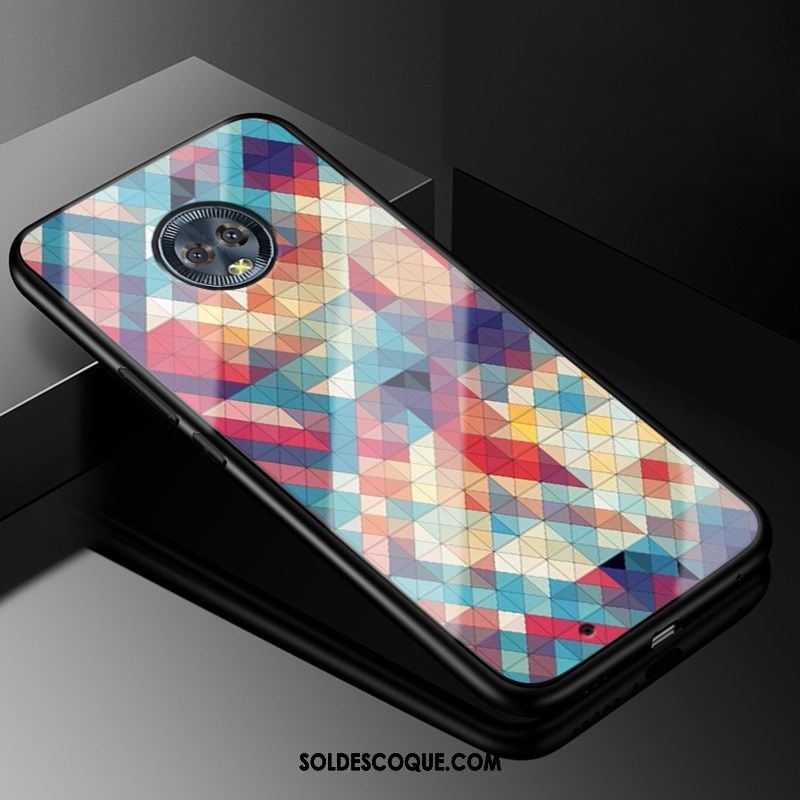 Coque Moto G6 Multicolore Dessin Animé Bleu Frais Créatif En Vente