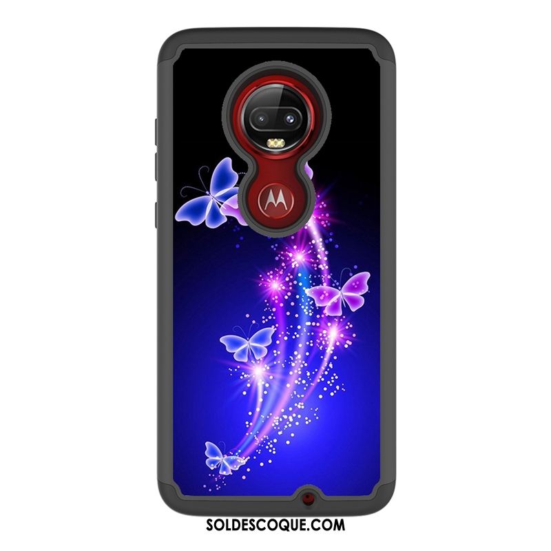 Coque Moto G7 Plus Modèle Fleurie Peinture Téléphone Portable Protection Étui Soldes