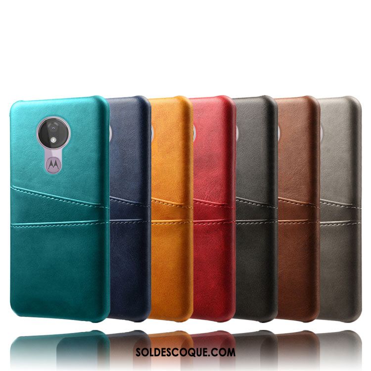 Coque Moto G7 Power Cuir Incassable Téléphone Portable Vert Étui En Cuir France