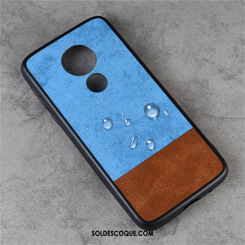 Coque Moto G7 Power Étui Tout Compris Denim Téléphone Portable Protection France