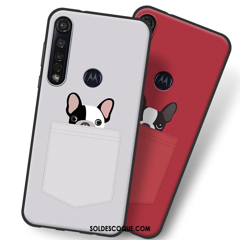 Coque Moto G8 Plus Tendance Délavé En Daim Téléphone Portable Fluide Doux Tout Compris Soldes