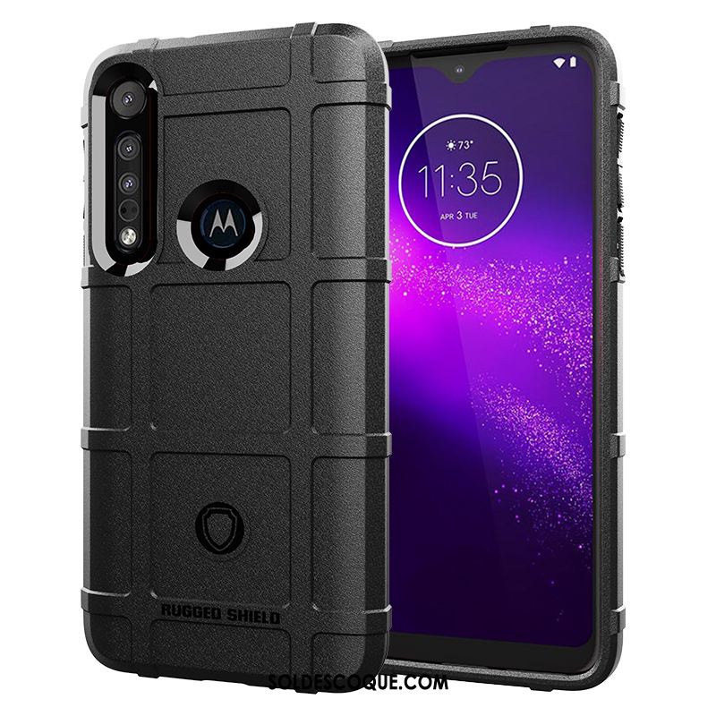 Coque Moto G8 Plus Épaissir Incassable Protection Silicone Étui Pas Cher