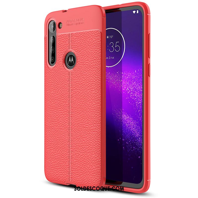 Coque Moto G8 Power Cuir Rouge Tout Compris Modèle Fleurie Téléphone Portable Soldes