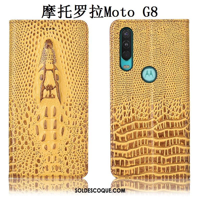 Coque Moto G8 Tout Compris Téléphone Portable Incassable Cuir Véritable Étui Pas Cher