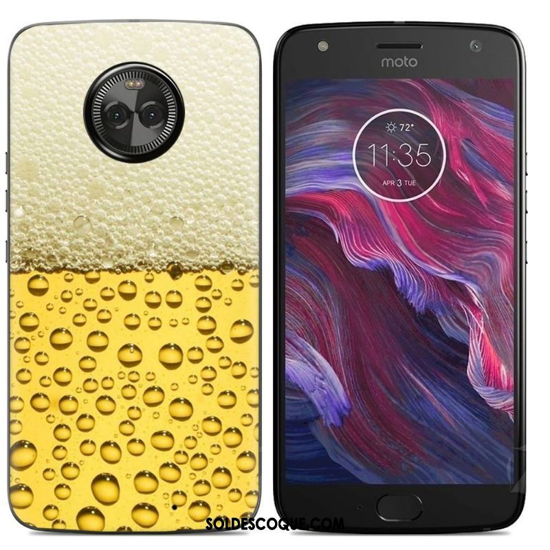 Coque Moto X4 Peinture Téléphone Portable Fluide Doux Créatif Coque En Silicone Pas Cher