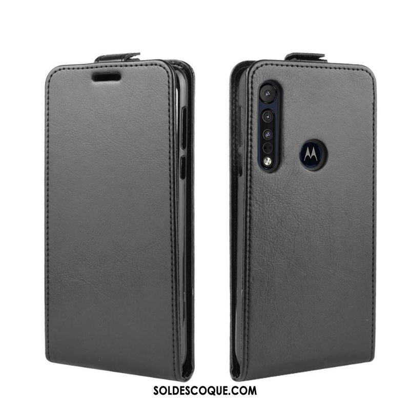 Coque Motorola One Macro Incassable Protection Téléphone Portable Étui Noir France