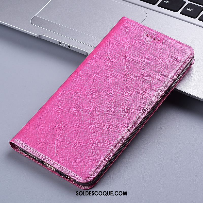 Coque Motorola One Vision Protection Soie Téléphone Portable Étui Rose Soldes