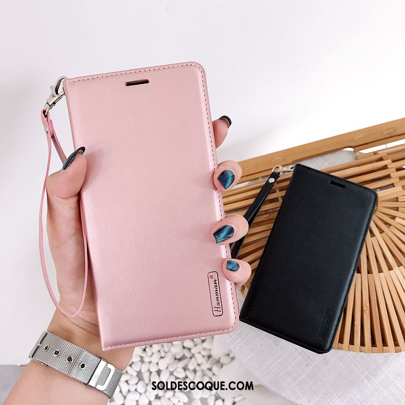 Coque Nokia 2.2 Protection Étui En Cuir Rose Incassable Clamshell Pas Cher