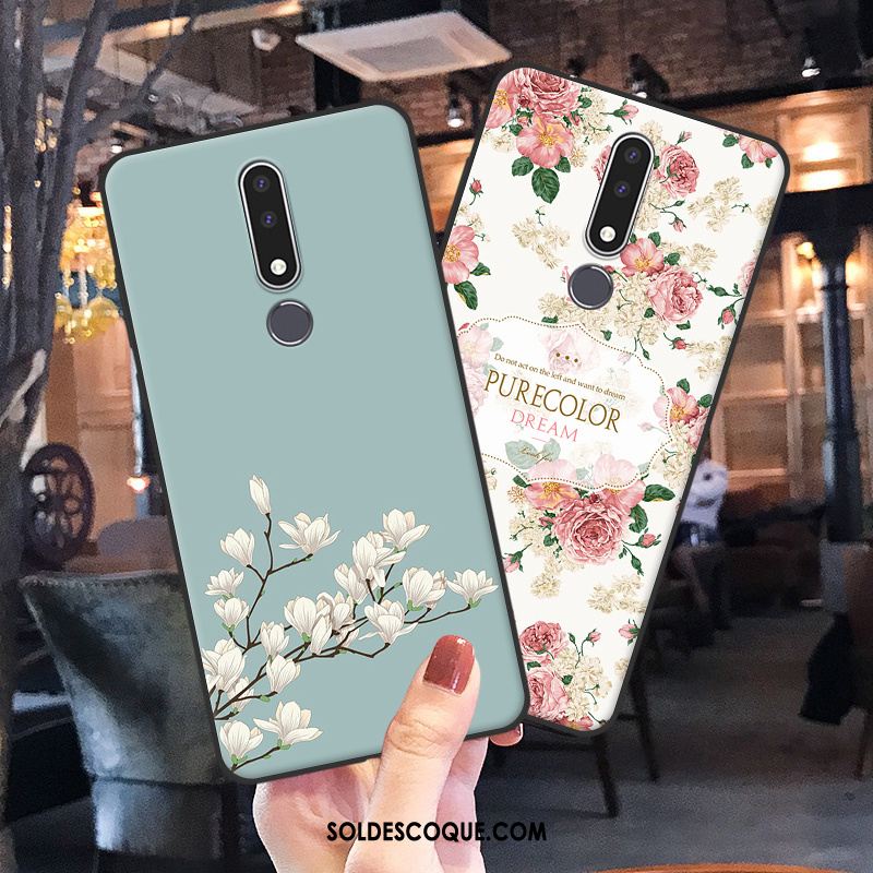 Coque Nokia 3.1 Plus Protection Charmant Étui Téléphone Portable Vert Pas Cher