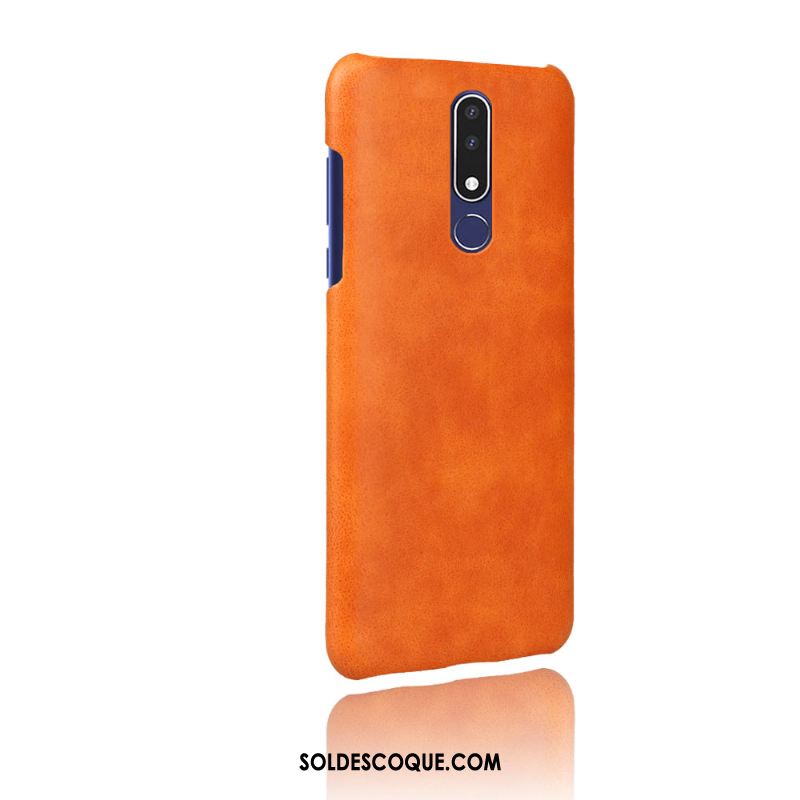 Coque Nokia 3.1 Plus Téléphone Portable Étui Couleur Unie Modèle Fleurie Cuir Pas Cher