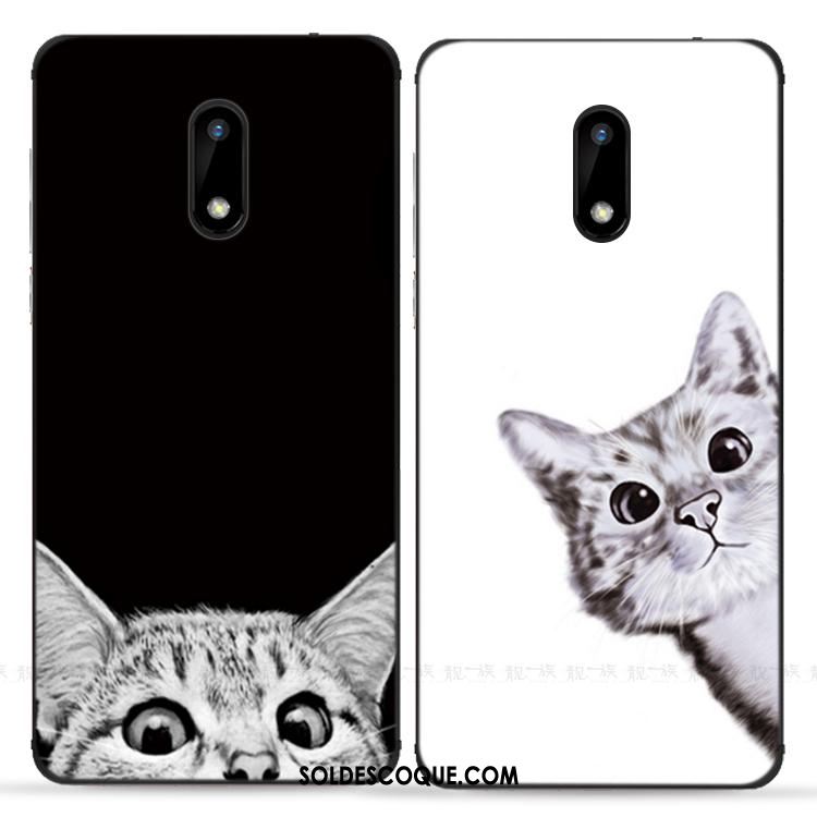 Coque Nokia 3 Chiens Blanc Chat Étui Téléphone Portable Soldes