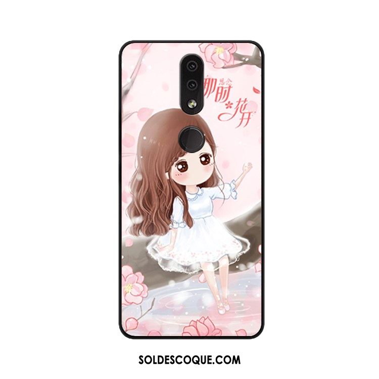 Coque Nokia 4.2 Tendance Rose Silicone Incassable Étui France