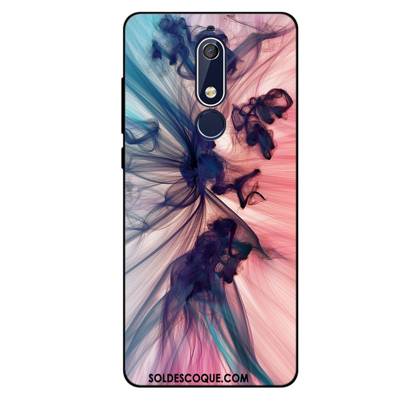 Coque Nokia 5.1 Noir Incassable Fluide Doux Nouveau Tout Compris En Vente