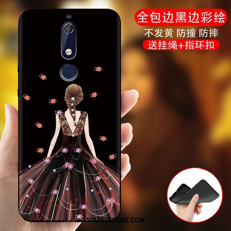 Coque Nokia 5.1 Personnalité Téléphone Portable Gaufrage Étui Tendance Housse En Vente