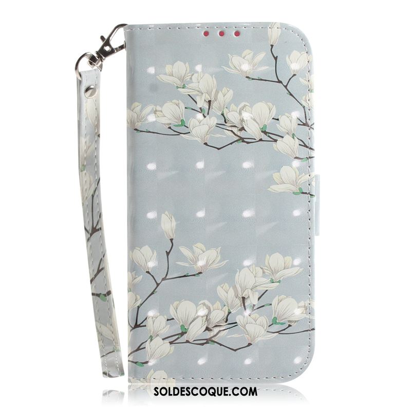 Coque Nokia 5.1 Plus Téléphone Portable Étui En Cuir Bleu Clair Sakura Protection Soldes